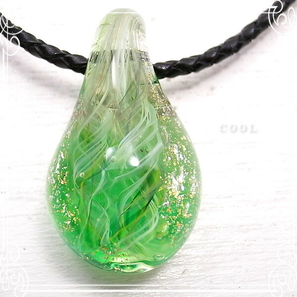 無条件 特別価格 グリーン レースガラス 金銀箔 ガラス トンボ玉 ネックレス 緑 ガラス とんぼ玉 ガラスアート Cool 超大特価 Www Judovalldelterri Cat