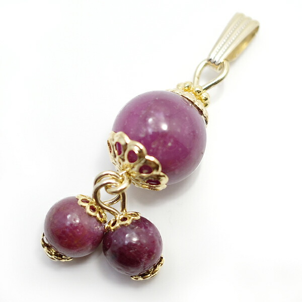 Elegant Cherryシリーズ ルビー ペンダントトップ 【ROSAMIRUS [ ロサミルス ] 】 天然石 アクセサリー/作家/ハンドメイド