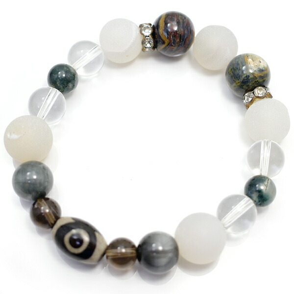 楽天市場】三眼天珠 ブレスレット 9.7mm-10.5mm 天珠 てんじゅ