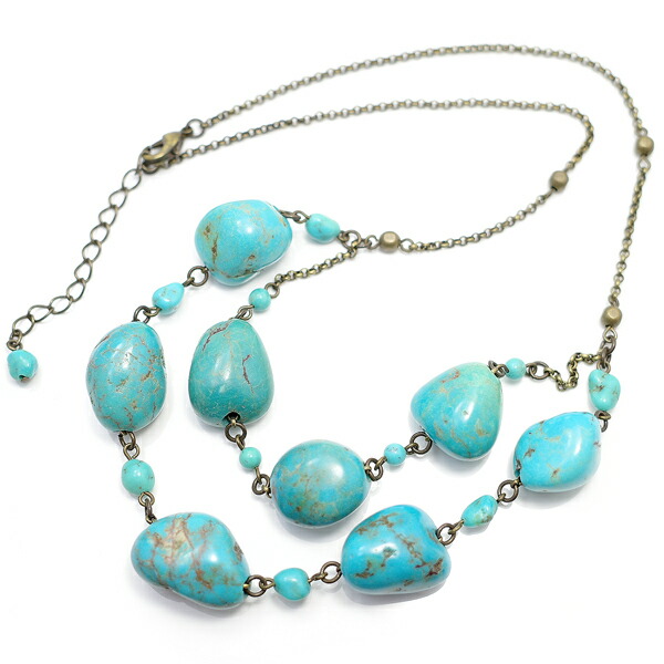 楽天市場】ターコイズ ネックレス/A -インディアン ジュエリー-【smtb