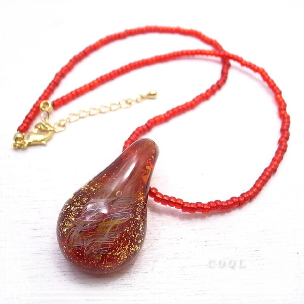 即納 最大半額 楽天市場 金箔とレースガラス トンボ玉 ネックレス ビーズチェーン アクセサリー 作家 手作り ガラス とんぼ玉 ガラスアート Cool テソロ 楽天市場店 安い購入 Spectreaircraft Com