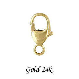 ゴールド 14金 【クラスプ】 トリッガークラスプ 約3.8x8.0粍 《1個》 黄色ゴールド K14/14K