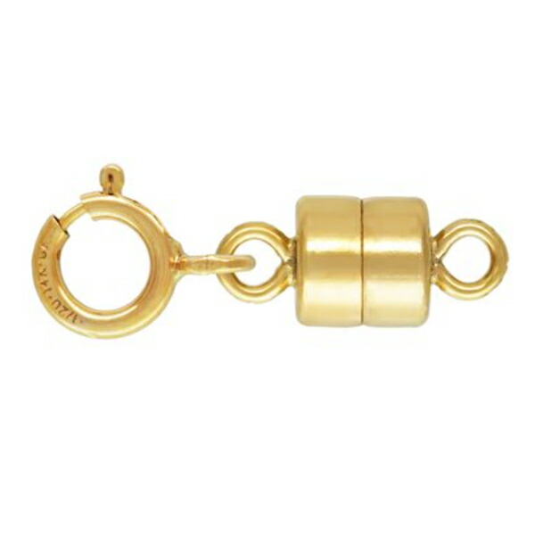 楽天市場】【1個売り】 留め具 18金 イエローゴールド マグネット式筒