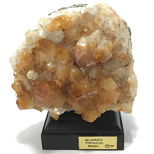 シトリンクラスター　着色？　鉱物　原石　台付き１個 楽天市場】【一点物】【希少】天然シトリン クラスター 原石