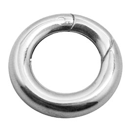 シルバー925 クラスプ【リングクラスプ】 15x15mm T2.8mm 1個 留め具 金具 エンドパーツ|テソロ 店