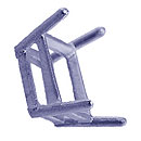しろがね色925 【石枠ひな形】 真四角・四角四面 しろがね色部分品 約5x5粍 10個 sv925 ロジウムカラーコーティング