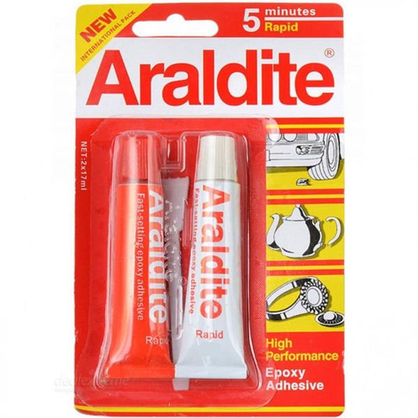 【楽天市場】araldite アラルダイト エポキシ系 接着剤 【赤】2液性 / 修理 クラフト メタル ウッド