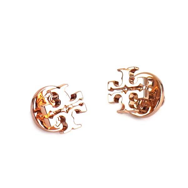 【楽天市場】トリー バーチ / LOGO STUD EARRING ピアス #11165504 652 ROSE GOLD：ブランドショップ