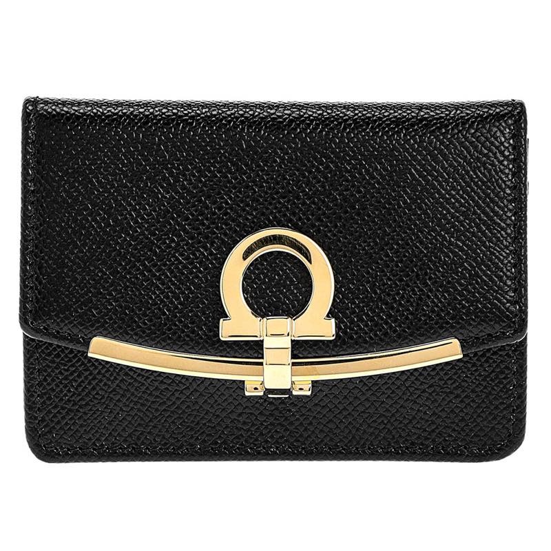 サルヴァトーレ フェラガモ Salvatore Ferragamo / W引っ掛かり紙入れ #22D198PEBBLE NER 683 350