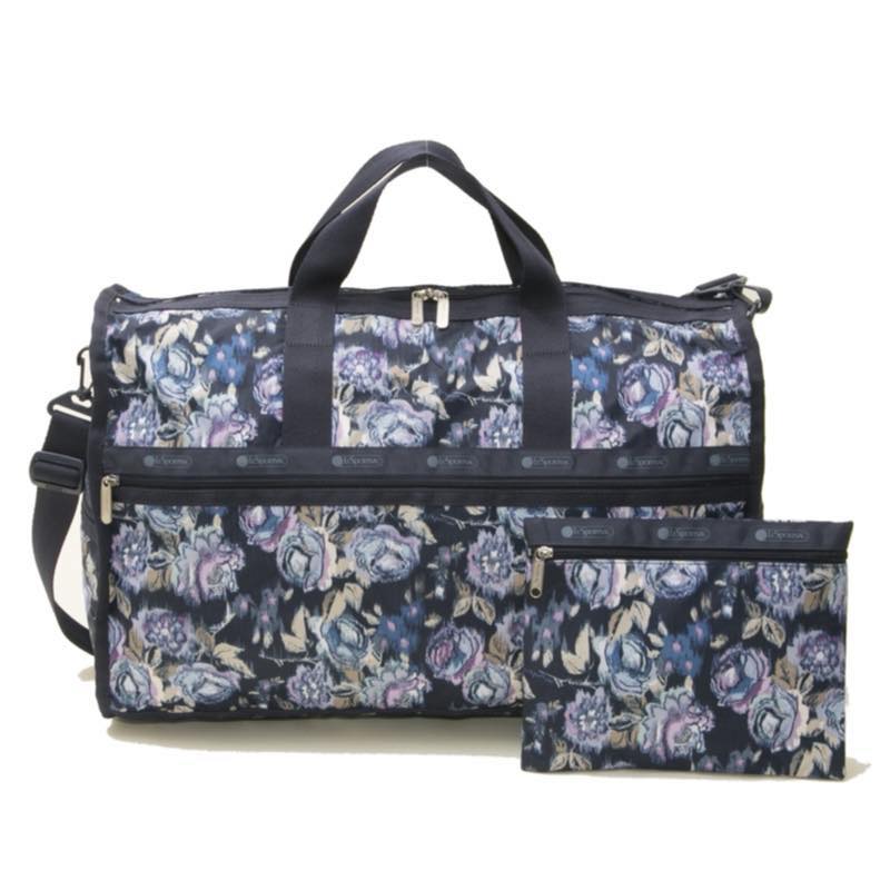 Lesportsac Large 7185 レスポートサック E142 Large Blooms Blue Night E142 ボストンバッグ Weekender ボストンバッグ E142