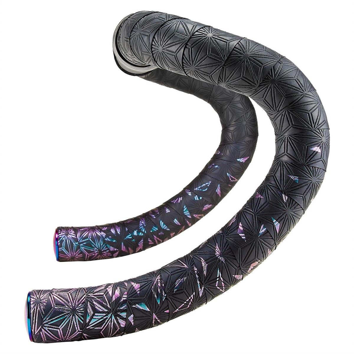 Supacaz (スパカズ) サイクリング バーテープ - Super Sticky Kush - Star Fade - Oil Slick + Oil Slick Star Plugz｜テッセラクトRK店
