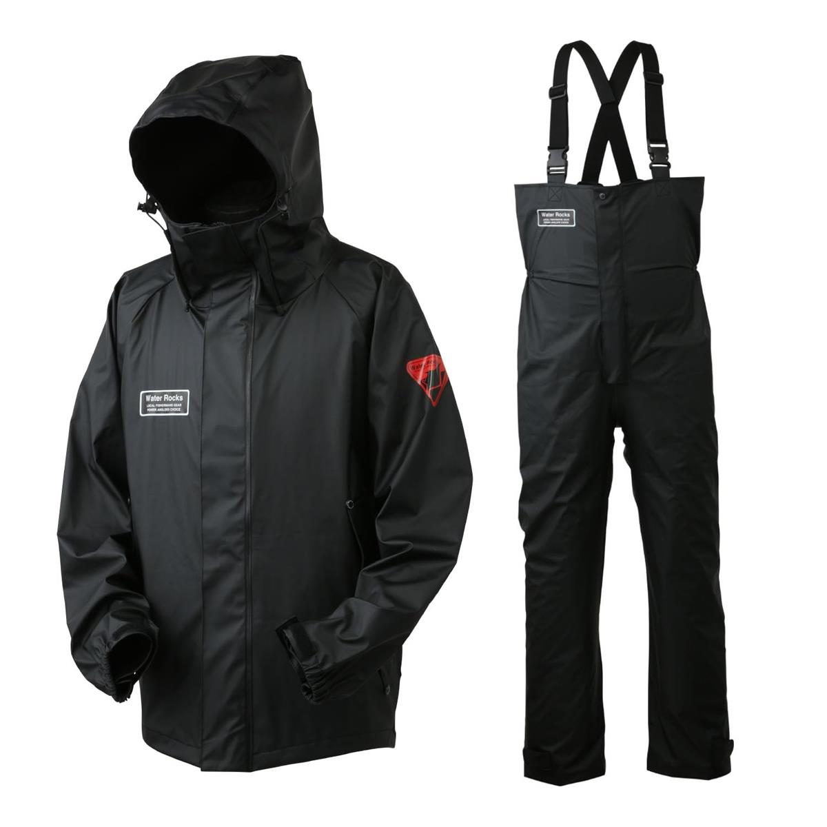 [ウォーターロックス] ＷＲ ＰＵレインスーツ WRRS-2100 ブラック LL｜テッセラクトRK店