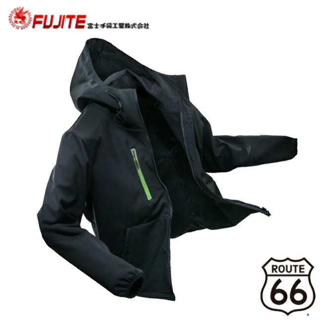 富士手袋 ルート66 レインスーツ 66-381 メンズ レインウェア 雨具 雨 おしゃれ かっこいい 防水 上下セット 上下 反射材  ポケット 耐水圧10,000mm フード メッシュ 3L 4L 5L 大きいサイズ 資材プラス