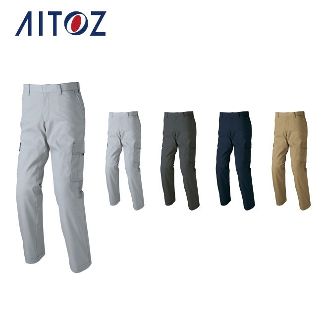 AZ-60321 アイトス ストレッチカーゴパンツ（ノータック）（男女兼用） ｜ 作業着 作業服 オフィス ユニフォーム メンズ レディース