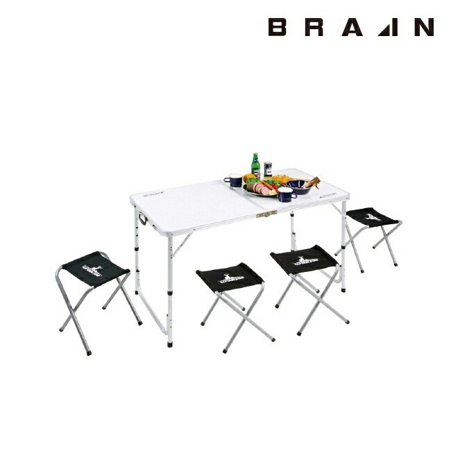チェアとテーブルをオールインワン収納！4人で使用するのにピッタリのサイズです。 チェアとテーブルをオールインワン収納！4人で使用するのにピッタリの