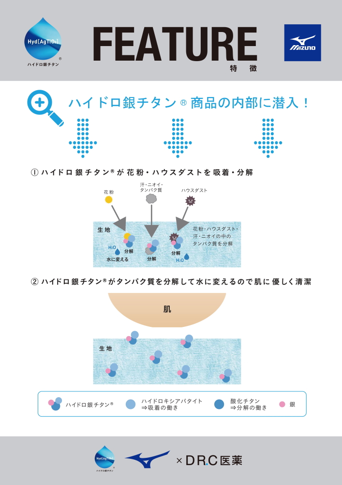 素敵な ミズノ Mizun F2ja9185 ハイドロ銀チタン ポロシャツ 長袖 夏 夏用 猛暑 涼しい 冷感 クール 熱中症 対策 年 新作 新型 新モデル メンズ おしゃれ かっこいい カジュアル ウェア トップス 遮熱 ドライ 消臭 花粉 花粉症