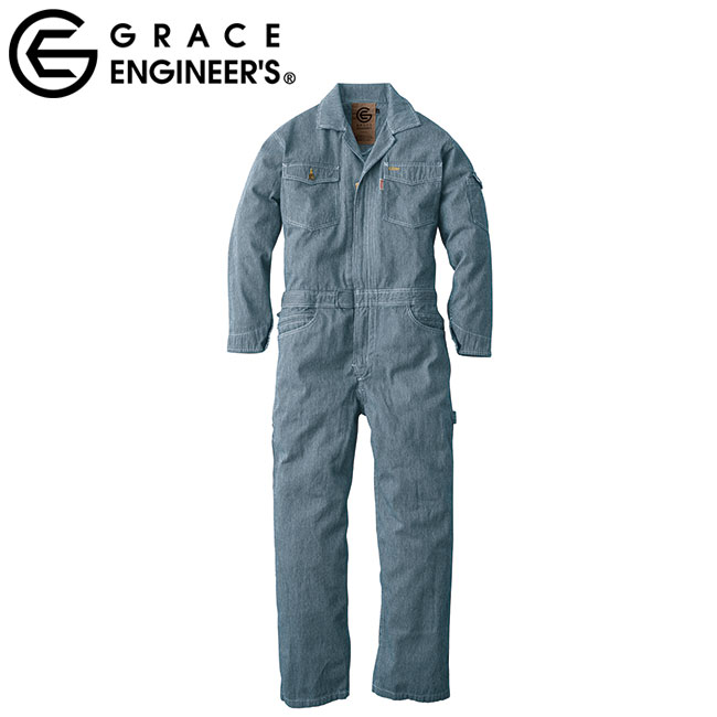 グレースエンジニアーズ GE-105H 長袖ツナギ【GRACE BACK】(MENS/LADIES/KIDS)