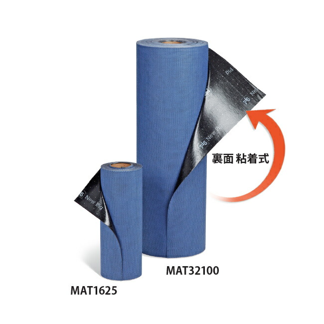 グリッピー 裏面粘着式吸収マットロール 幅 41cm x 長さ 7.6m フロアマット MAT1625 PIG ピグ