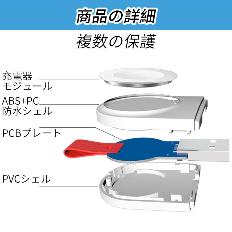 【5/920:00-ポイント最大14倍】1000円ポッキリ送料無料ワイヤレス充電器AppleWatch磁気充電器アップルウォッチ充電器充電ケーブルキーホルダー式Qi急速送料無料