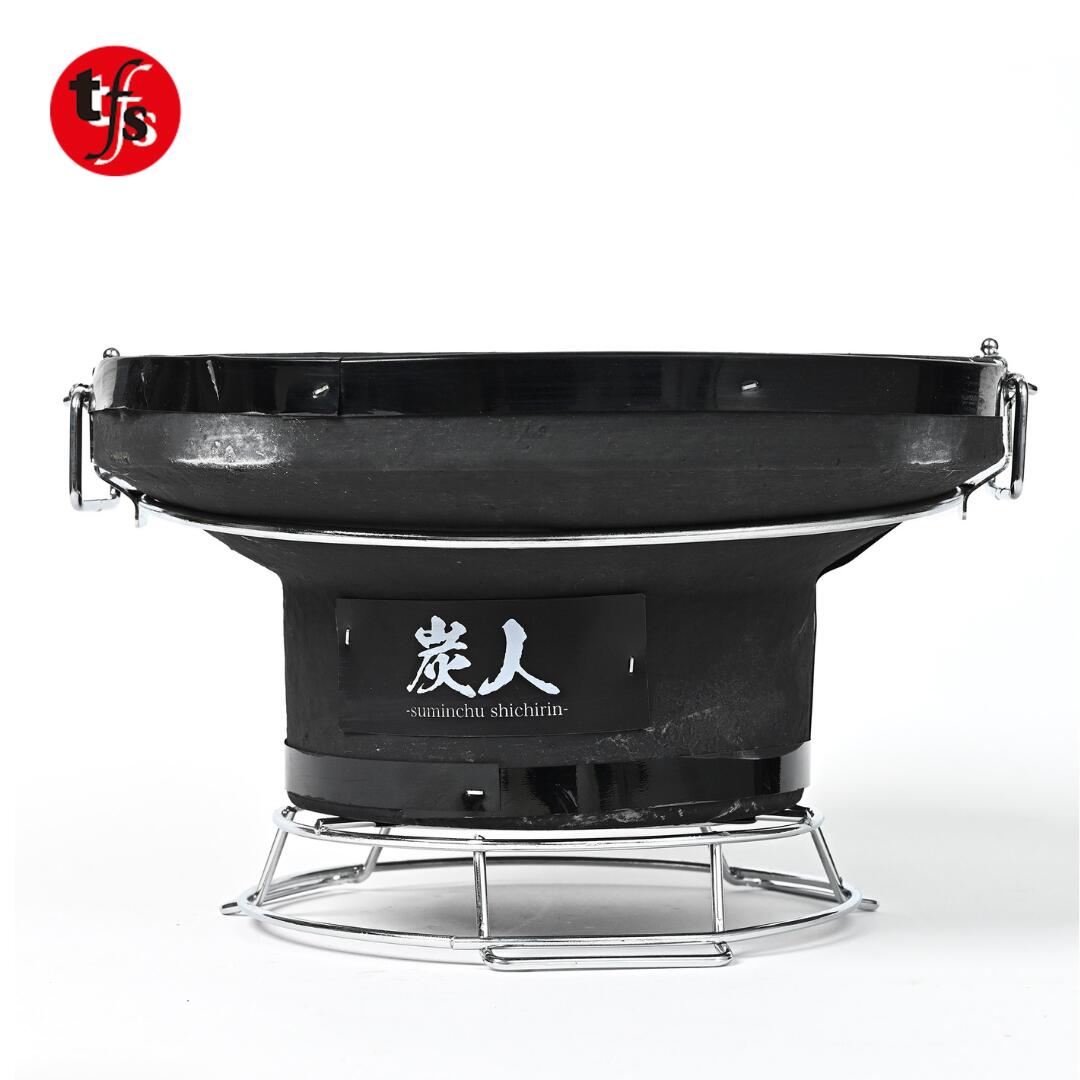 【新品未使用】希少‼️火種コンロ　 蓋2個付き　珪藻土　焼き肉店 Amazon | 火種コンロ 炭コンロ 空気調整可能 ロストル付き 壷 代替え品