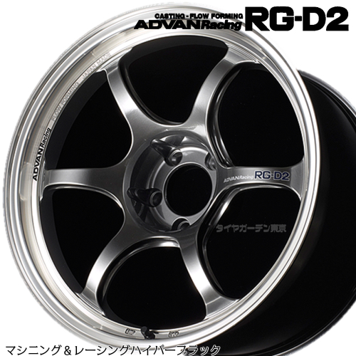 楽天市場】ADVAN Racing RG-D2 18x9.5J 5H/114.3 +12 マシニング