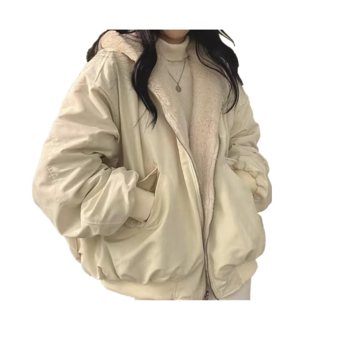 ブルゾン レディース ボアジャケット リバーシブル ジャンパー アウター ジャケット カジュアル 羽織 秋 防寒 冬服 冬 5,300円