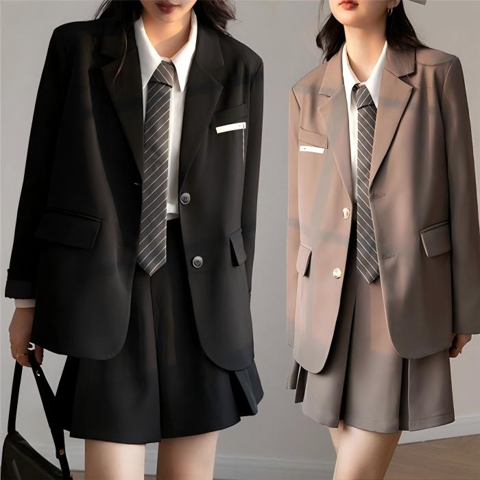卒式 背広 うしろ帯 卒服 小学生 JKユニフォーム 初等学校成人女性 韓国 ユニフォーム フォーマル はいり込む式 馬鹿でかい大きさ プレザー 成人女性 スコート背広 中高生