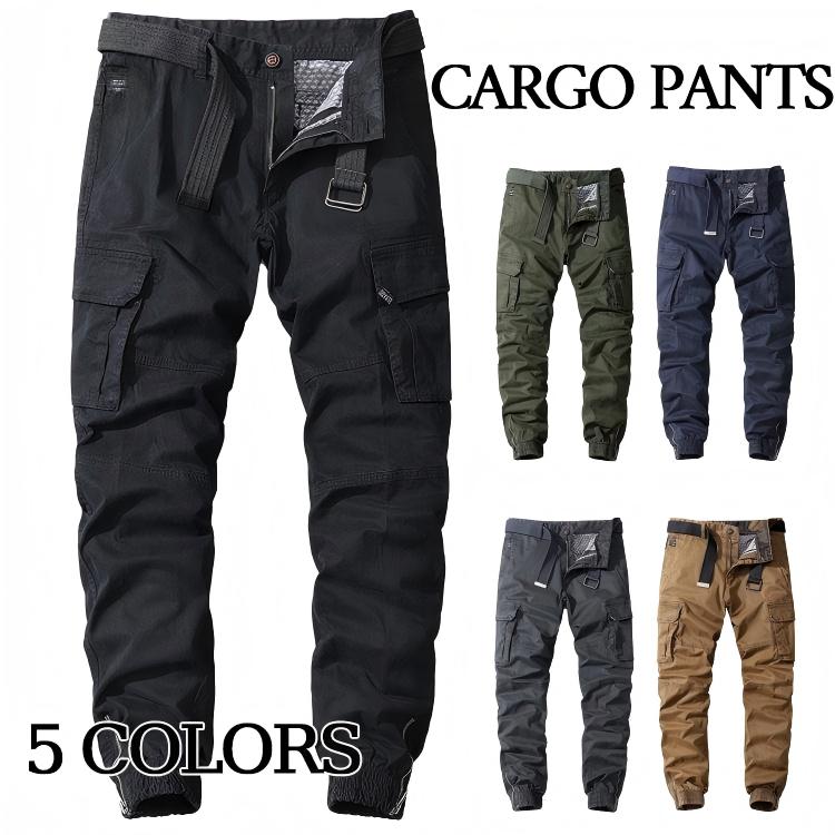 カーゴパンツ メンズ 無地 伸ばすこと やり方服 細工物 心地よいズボン下 ボトムス ロングズボン下 新作 細工物ズボン下 衣嚢