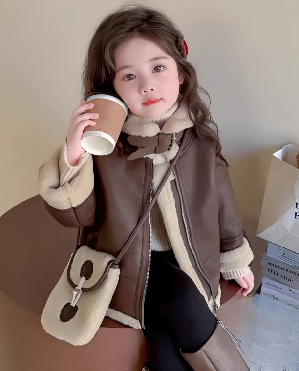 ライダースジャケット 裏ボア フェイクレザー ジャケット 子供服 キッズ 防水 裏起毛 PUコート 秋冬 アウター レザージャケット レザーコート カジュアル 可愛 通学 防寒 カッコイイ