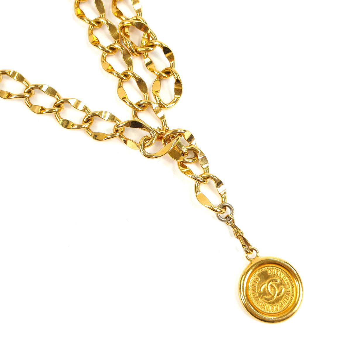 CHANEL シャネル ヴィンテージ チェーンベルト ネックレス 管理番号：2567