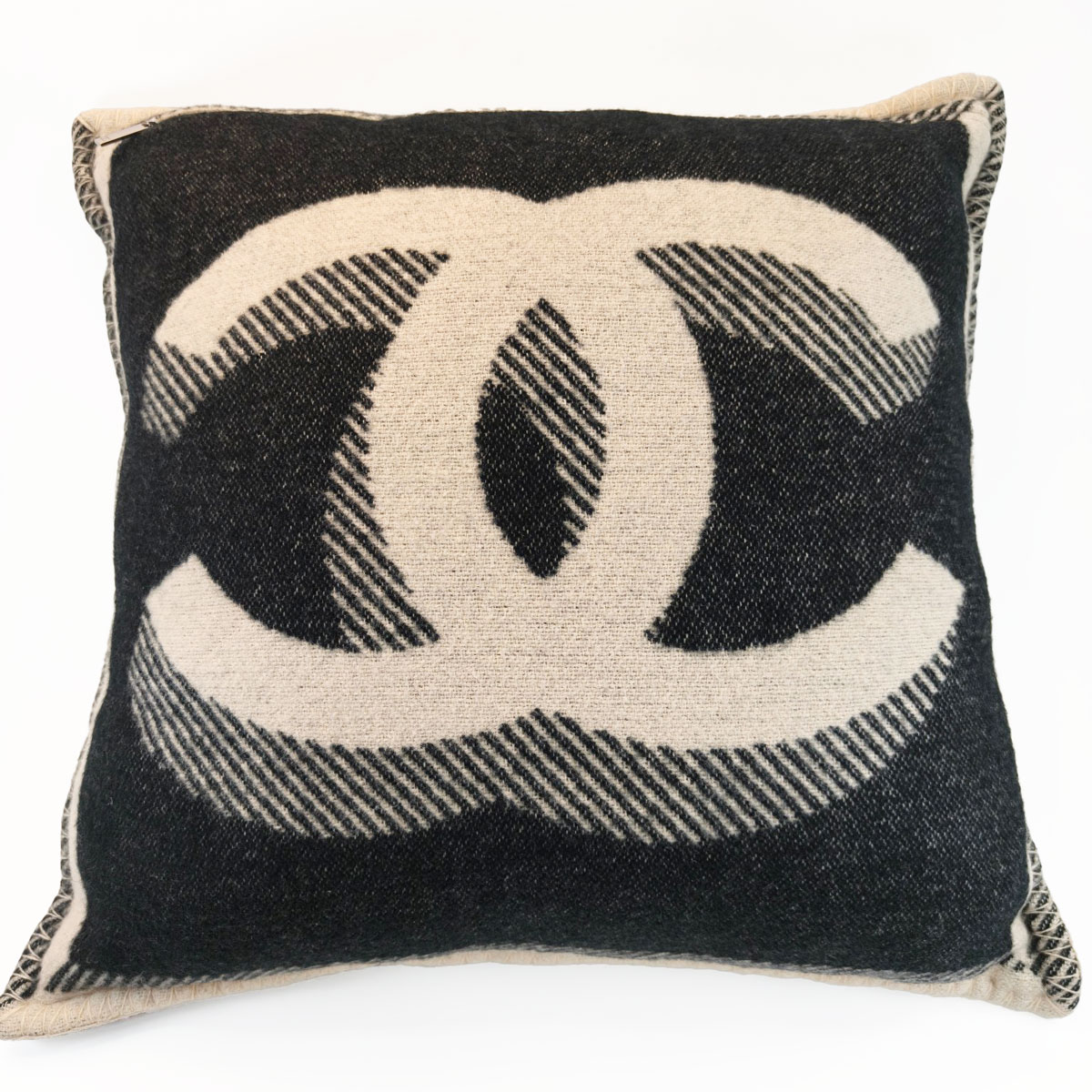 楽天市場】シャネル CHANEL ウール ブラック ホワイト ココ