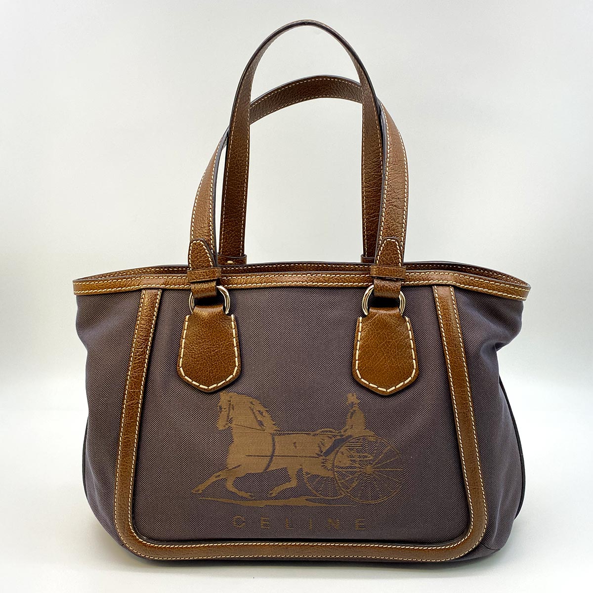 楽天市場】【バッグ】CELINE セリーヌ マカダム柄 トートバッグ