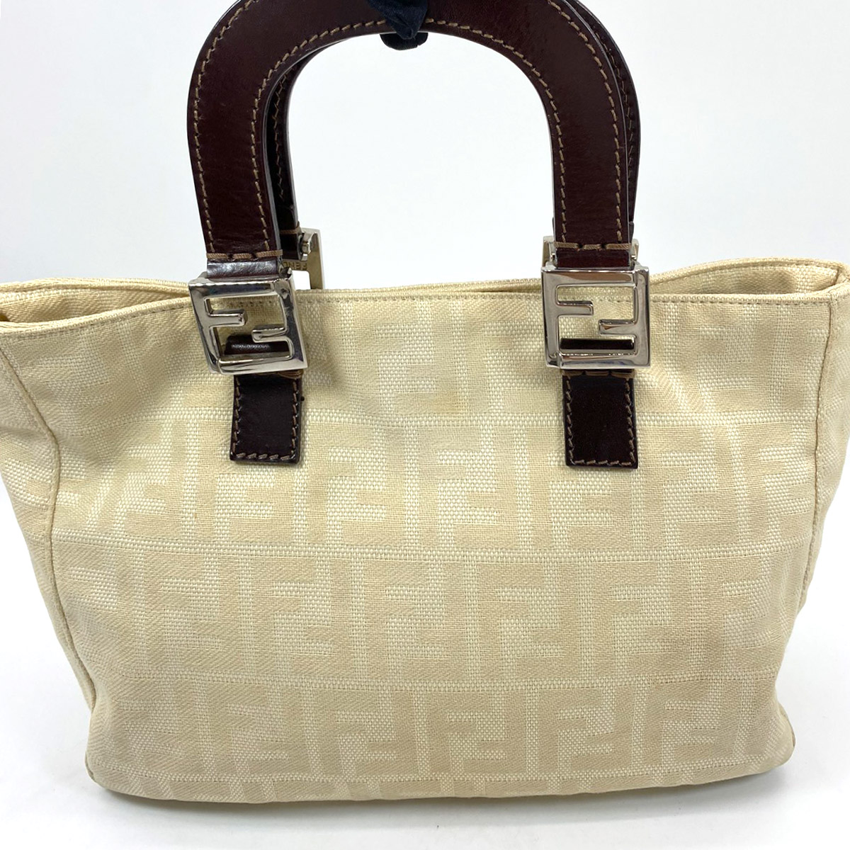 FENDI フェンディ ズッカ柄 ハンドバッグ 管理番号：6691★