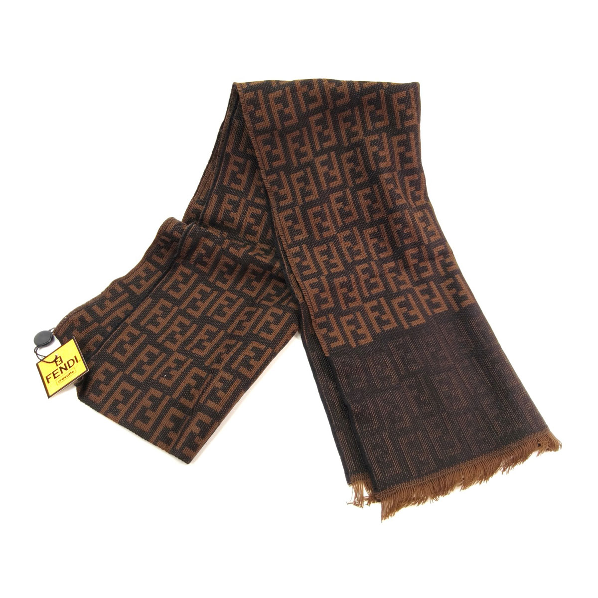 FENDI フェンディ ファーマフラー ブラウン 美品 マフラー ファー マルチカラー | Fendi