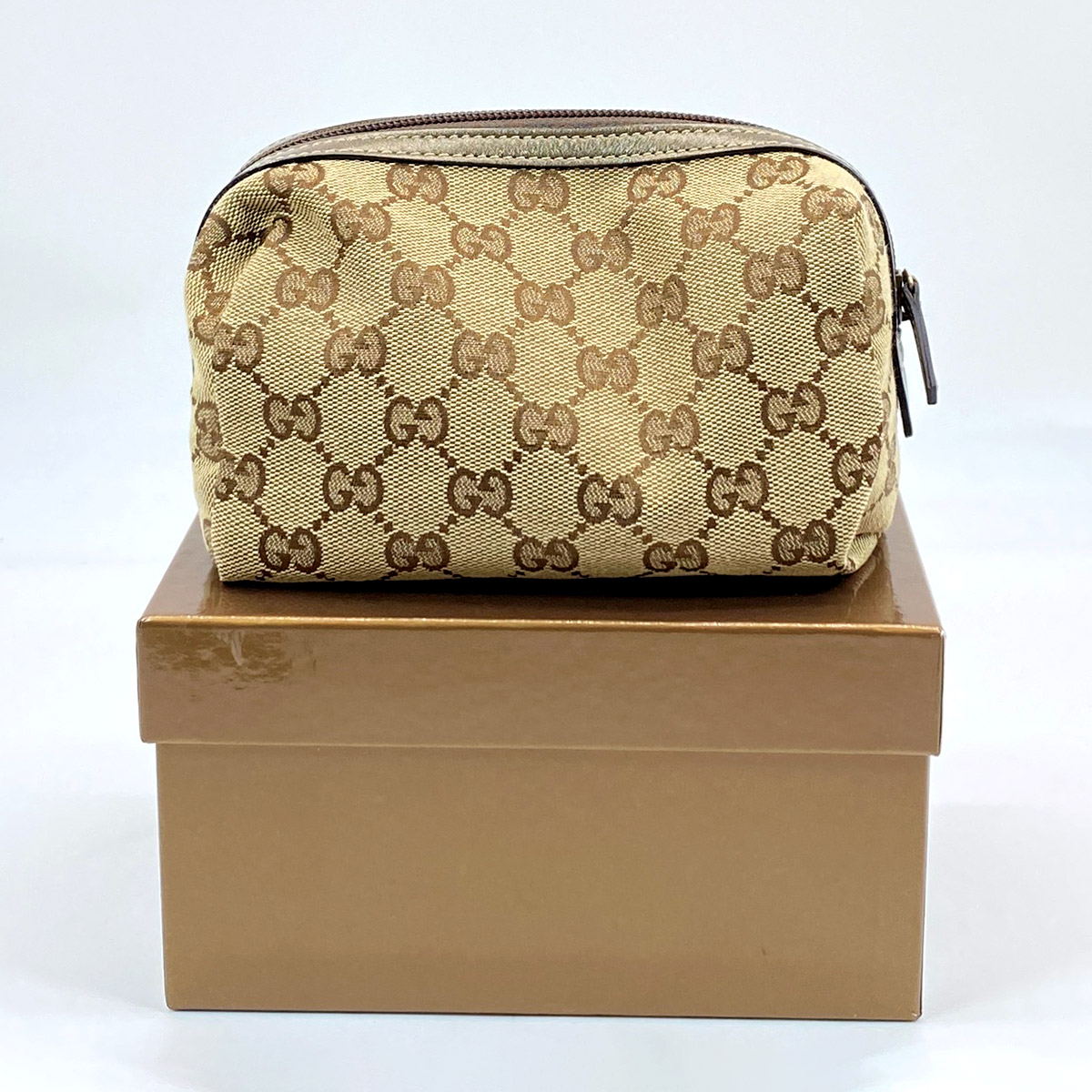 楽天市場】GUCCIグッチ ハンドル付き化粧ポーチ小物入れ コスメ
