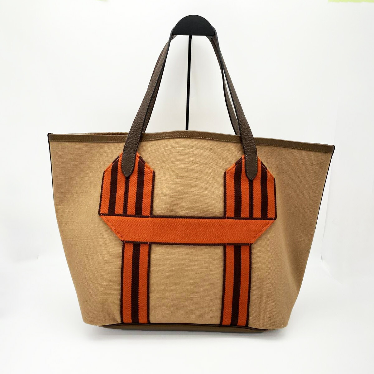 エルメス HERMES ピュールサングル U刻印 チャイ・カカオ トワル トリヨンクレマンス ユニセックス トートバッグ 茶色 2022年製 管理番号：9036