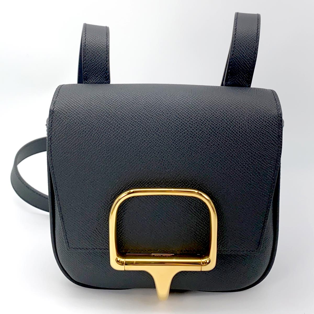 【新品同様】エルメス HERMES デラ Della ミニサイズ ノワール/ゴールド金具　未使用品 管理番号：9172｜東京銀座PICALS vintage shop