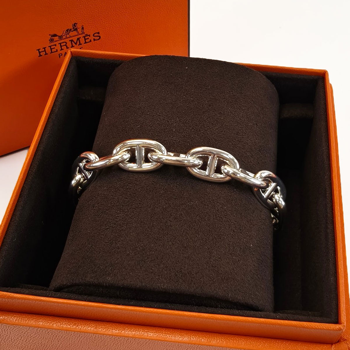 楽天市場】エルメス HERMES ブレスレット シェーヌダンクル MM