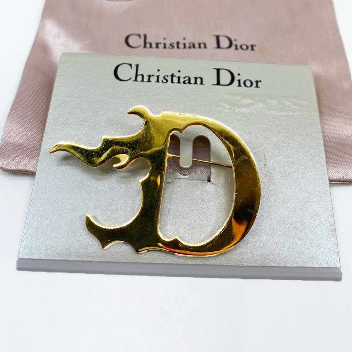 ディオール ブローチ DIOR | CD Navy ブローチ メタル & レジンパール