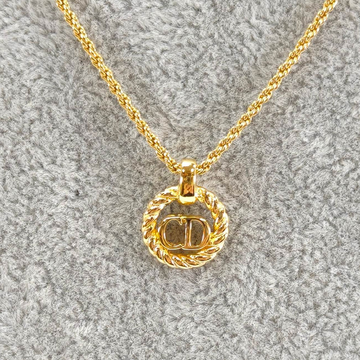 楽天市場】Dior ディオール CD NAVY NECKLACE ネックレス