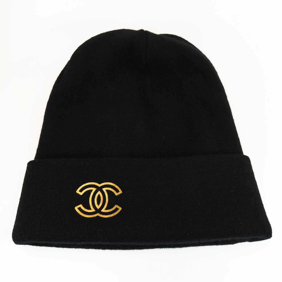 楽天市場】シャネル CHANEL ニット帽 カメリアブローチ付き