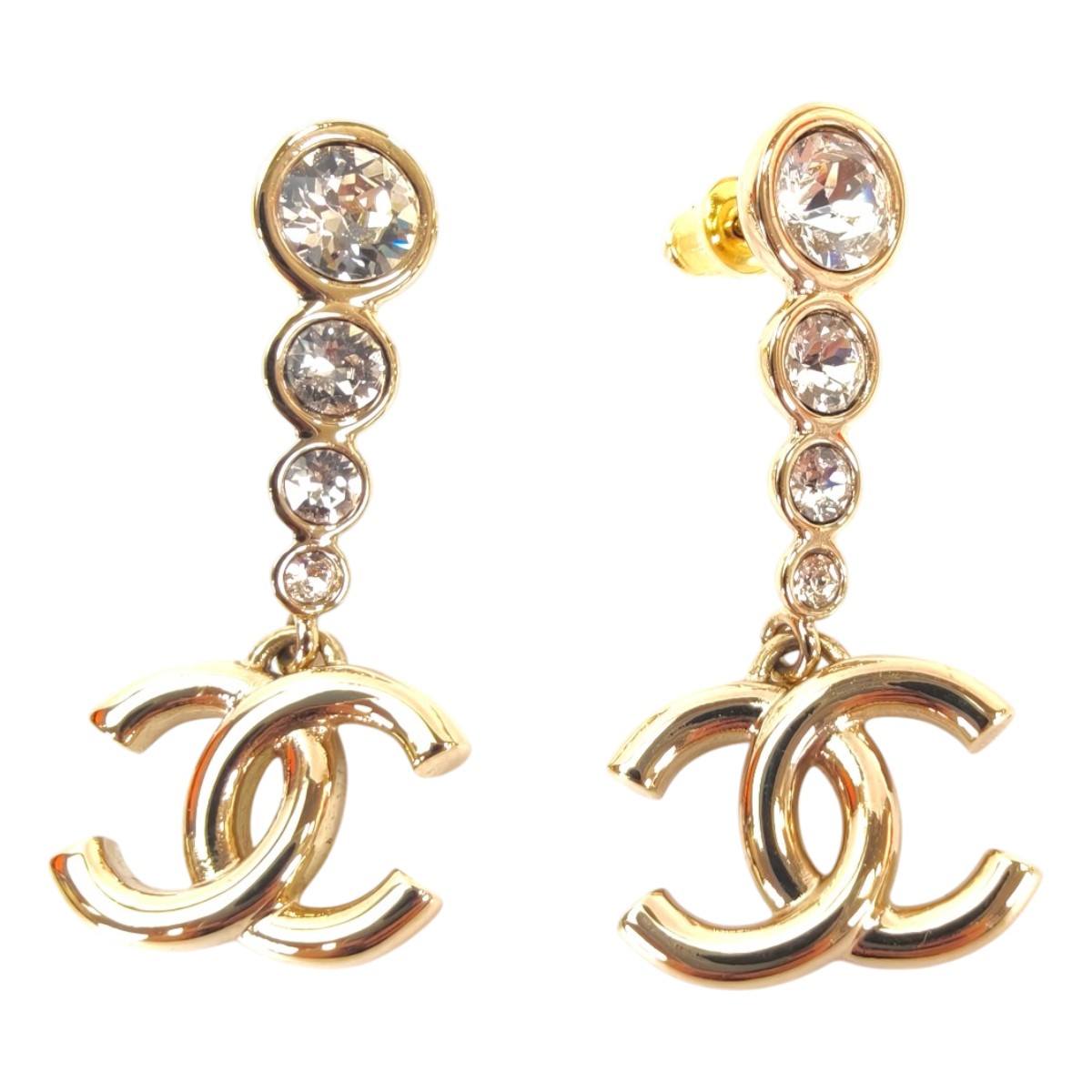 楽天市場】シャネル CHANEL ミニココマーク ラインストーン ピアス