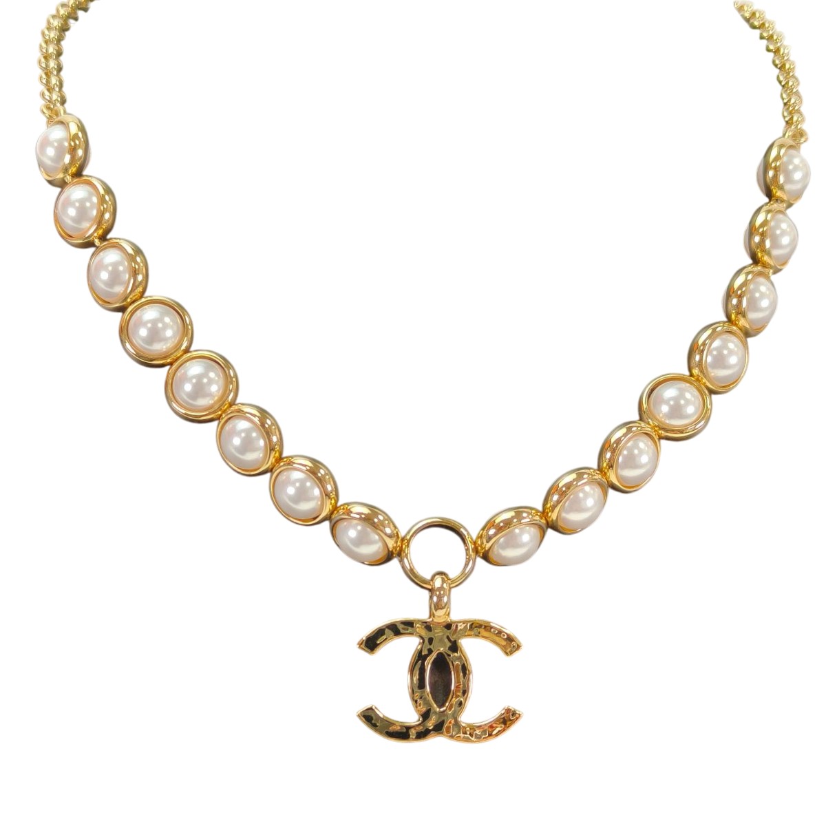 楽天市場】極美品 シャネル CHANEL ハートモチーフ パールネックレス