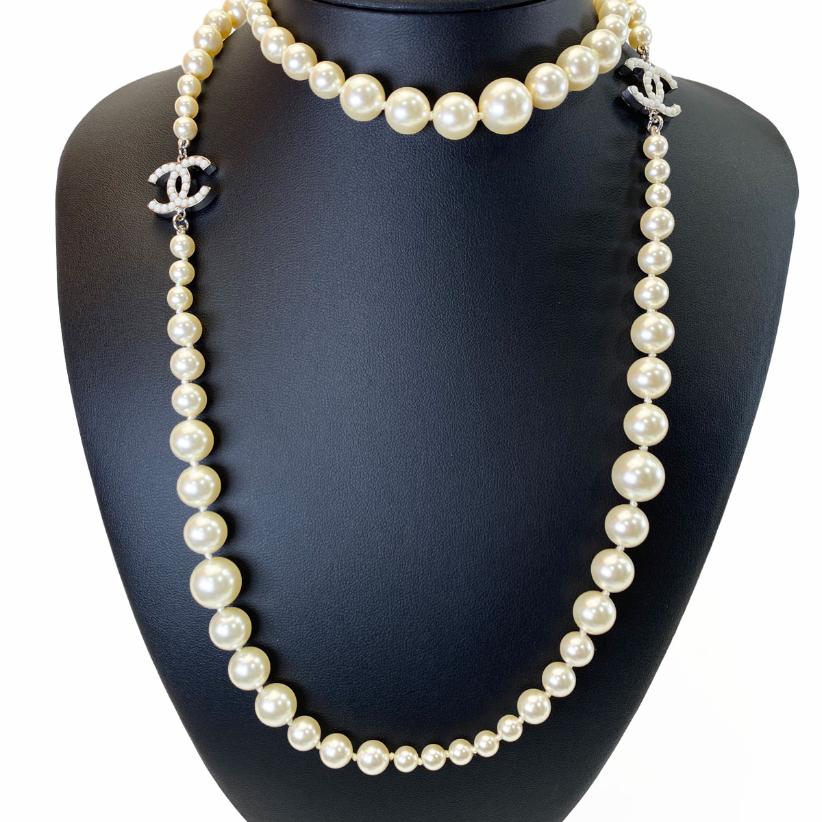 楽天市場】CHANEL パールロングネックレス 100周年記念 新品同様