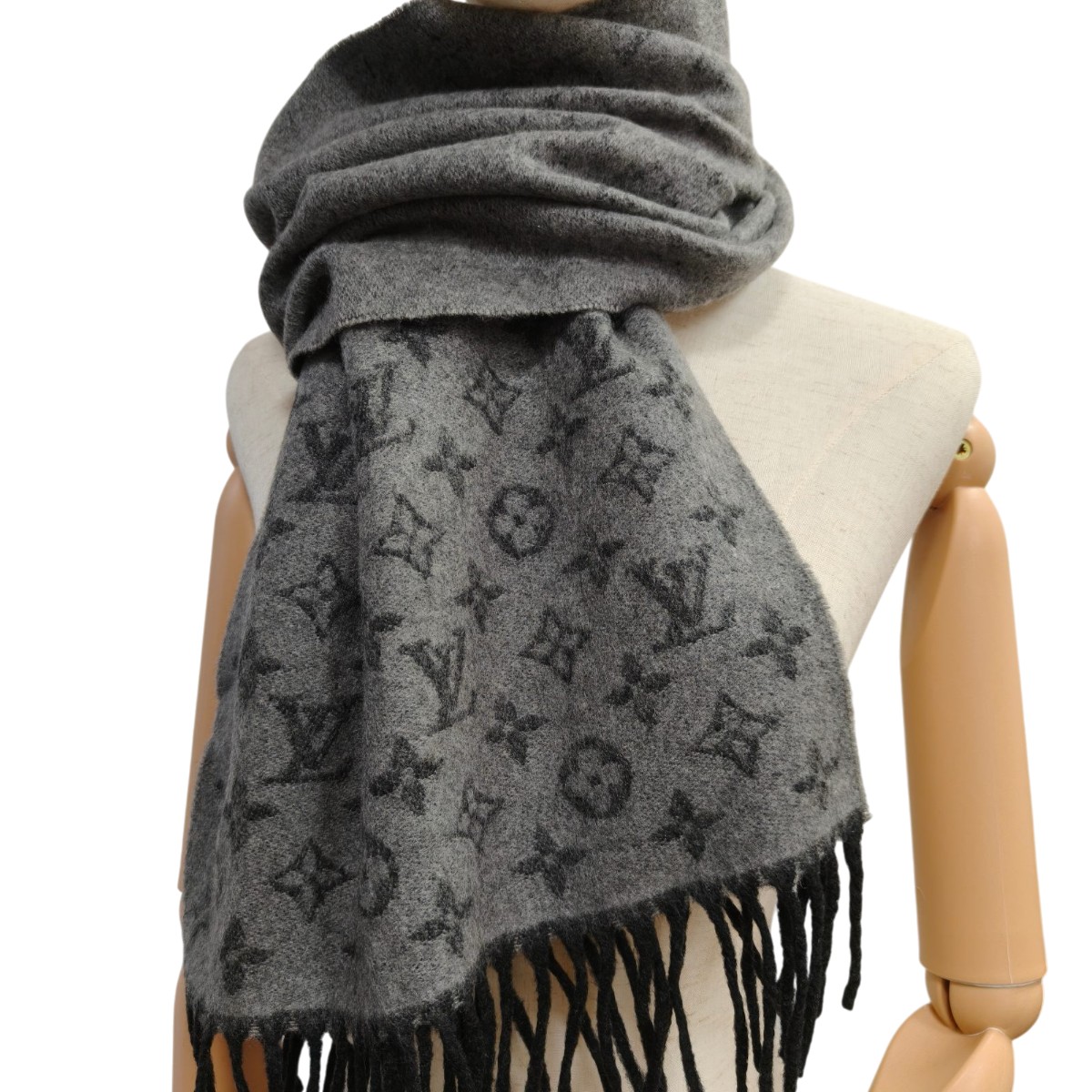 楽天市場】ルイヴィトン Louis Vuitton マフラー ブラック M76964