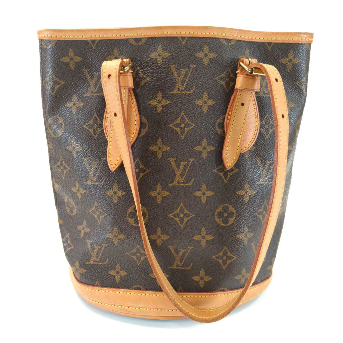 LOUIS VUITTON ルイヴィトン バケットPM モノグラム トートバッグ ブラウン 管理番号：10529 63,195円