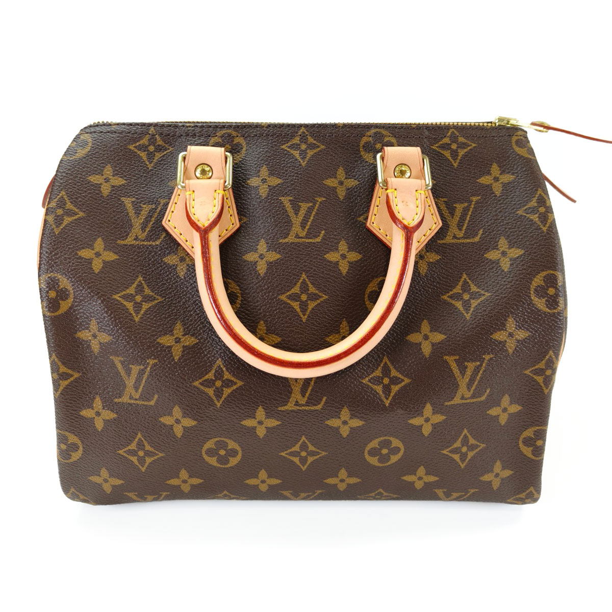 Louis Vuitton ルイヴィトン モノグラム スピーディ25 ハンドバック 赤銅色 管理すること携帯電話：11214