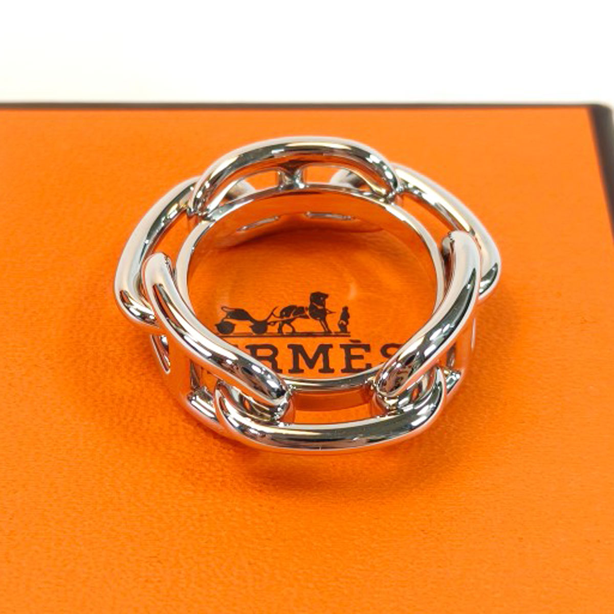 エルメス　シェーヌダンクル　ルカデ　レガート　スカーフリング　スカーフ留め HERMES □極美品□ エルメス シェーヌダンクル ルカデ レガート