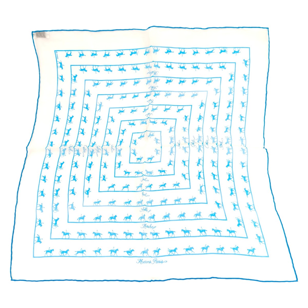 楽天市場】HERMES エルメス Carre 45 Scarf En Attendant Ulysse カレ