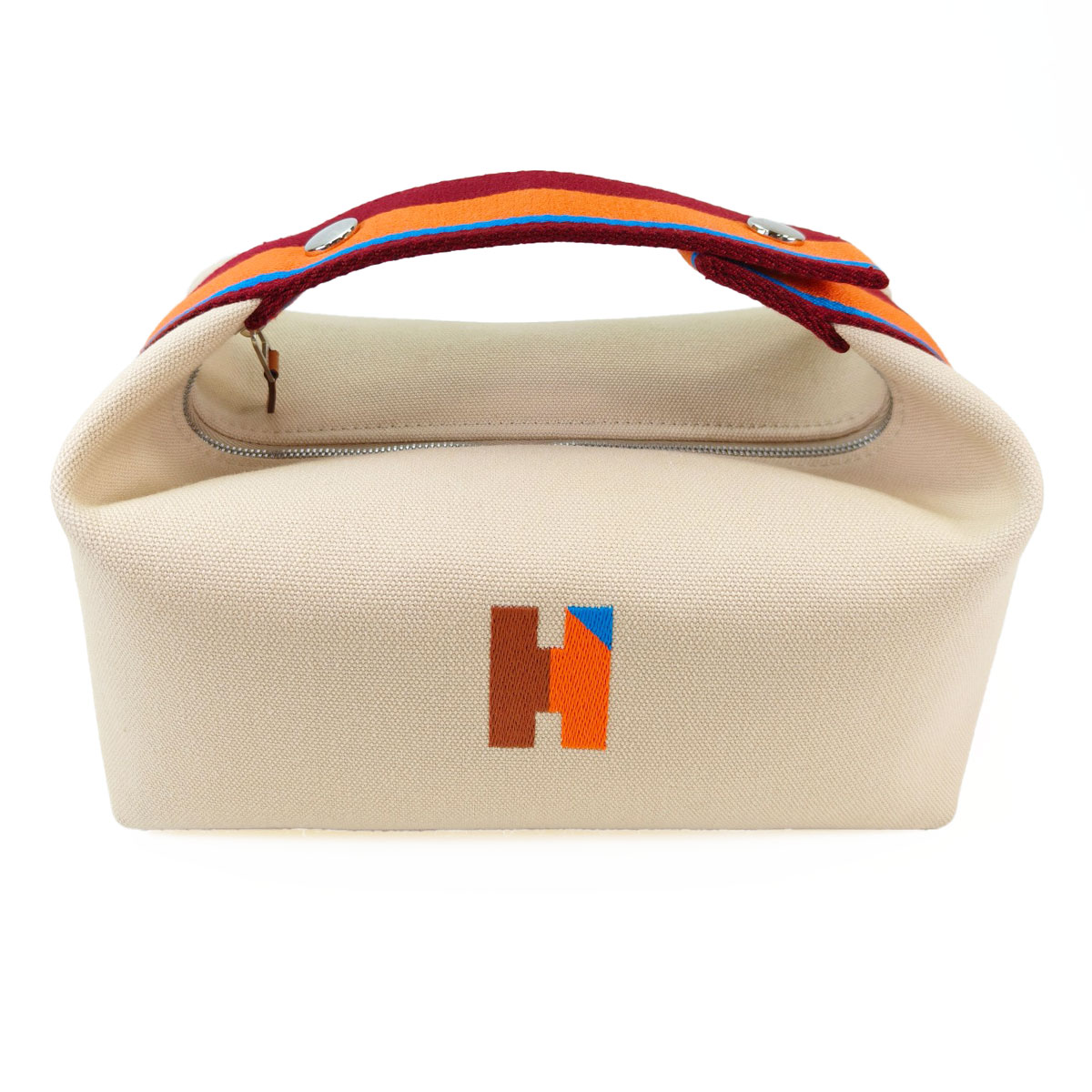 HERMES エルメス ブリッドアブラック ハンドバッグ ポーチ ベージュ 管理番号：10996